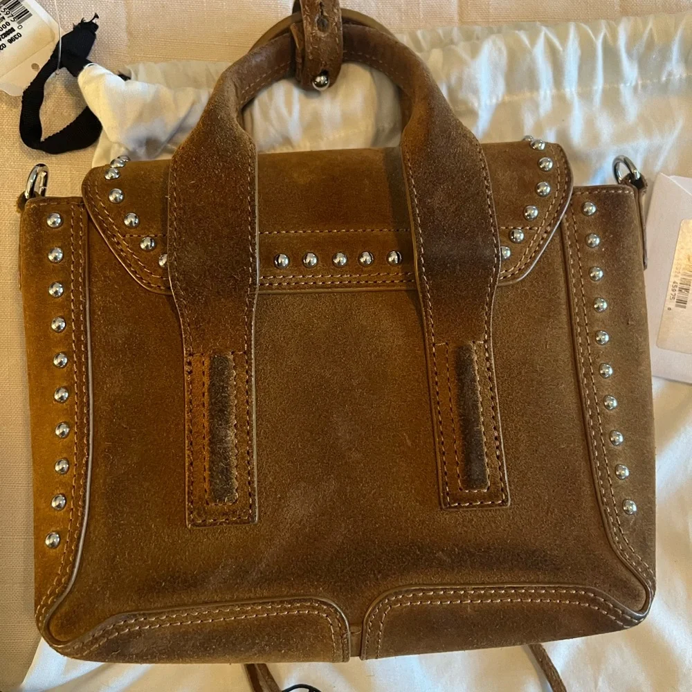 Phillip Lim $1250 studded suede mini pashli crossbody bag - Picture 3 of 14